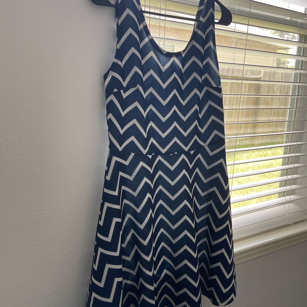 White and Blue Dress